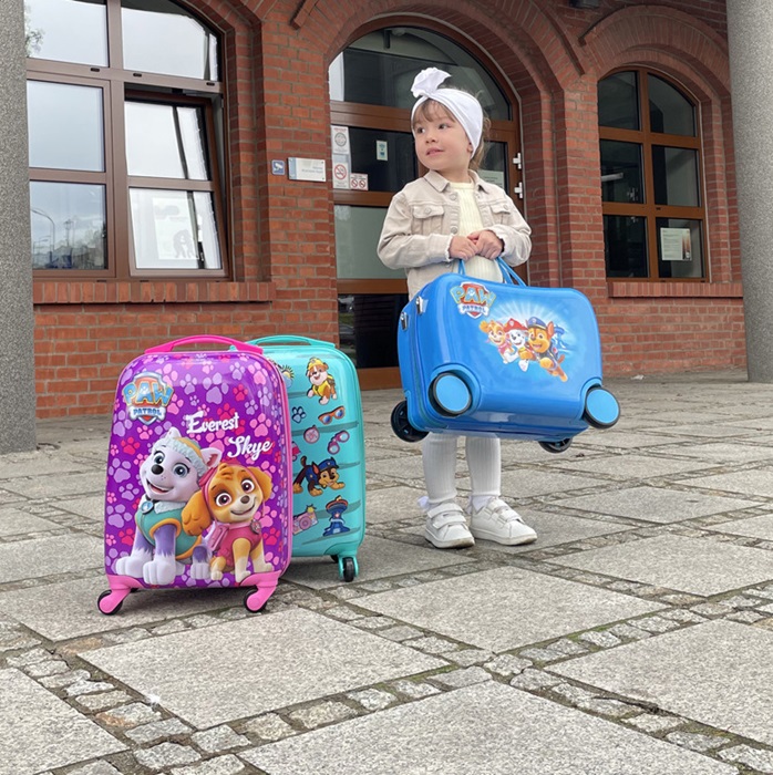 Børnekuffert med hjul at sidde på Paw Patrol Friends Blue