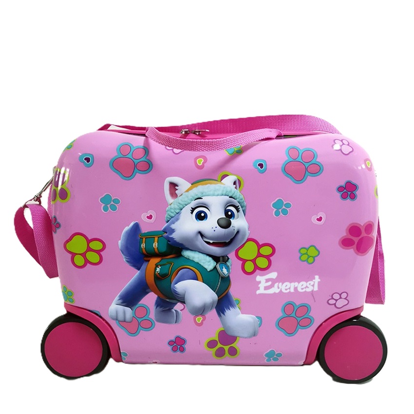 Børnekuffert med hjul at sidde på Paw Patrol Skye & Everest