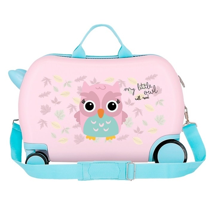 Ride-on kuffert til børn at sidde på Roll Road My Little Owl