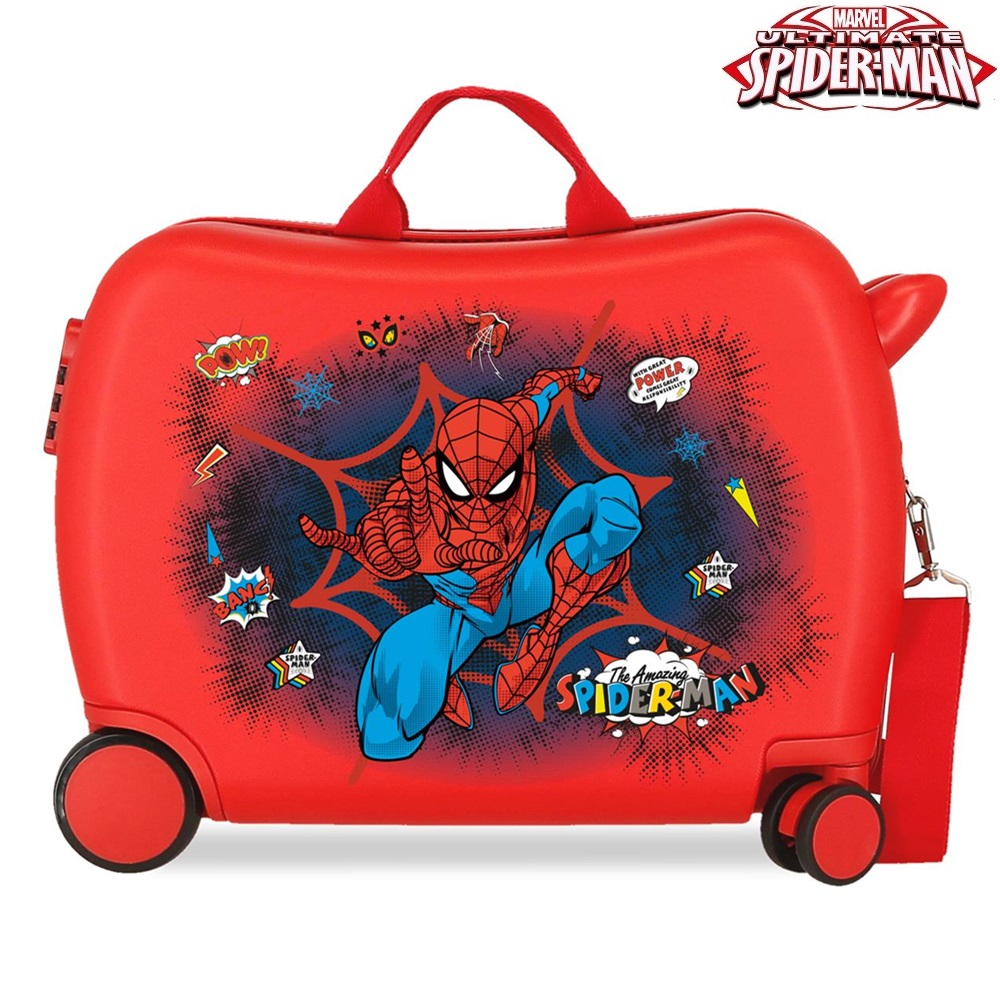 Kuffert til børn at sidde på Spiderman Pop