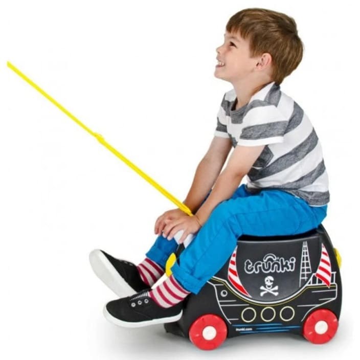 Ride-on kuffert til børn - Trunki Pedro Pirate Ship