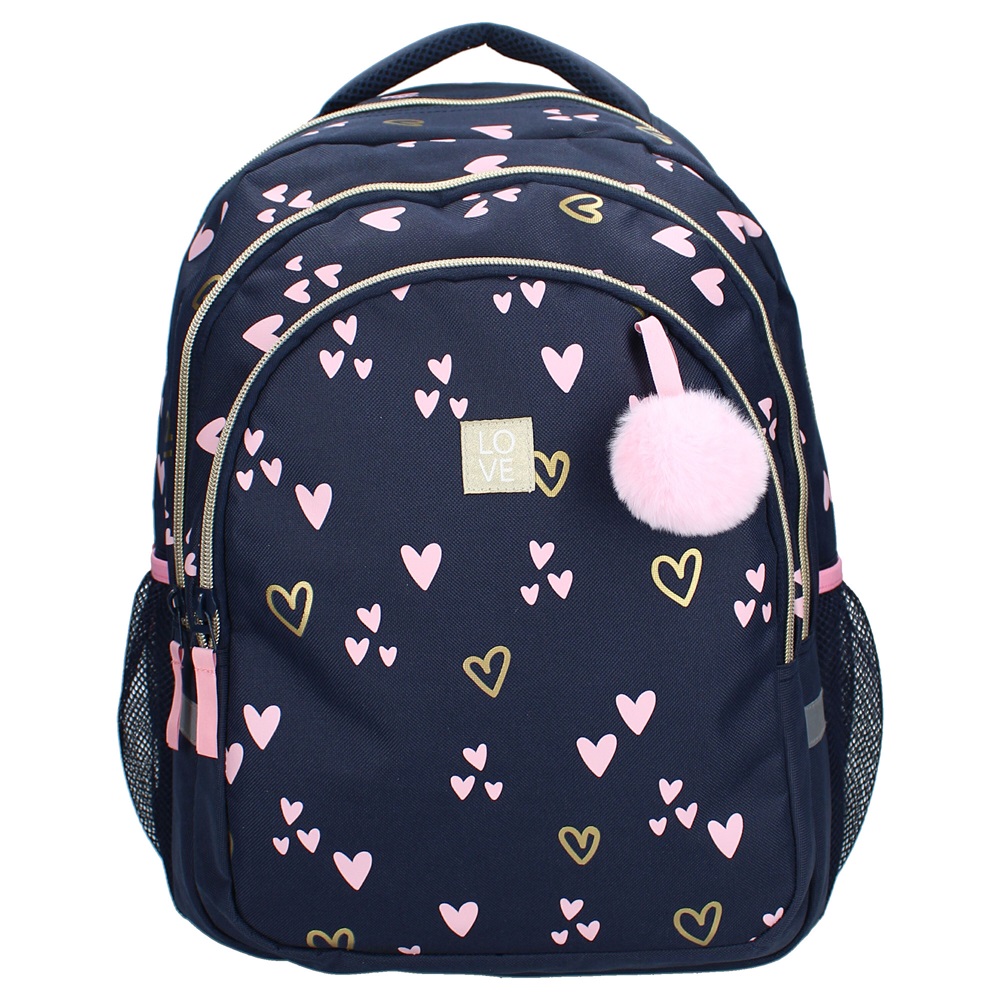 Skole rygsæk Milky Kiss Heart of Gold