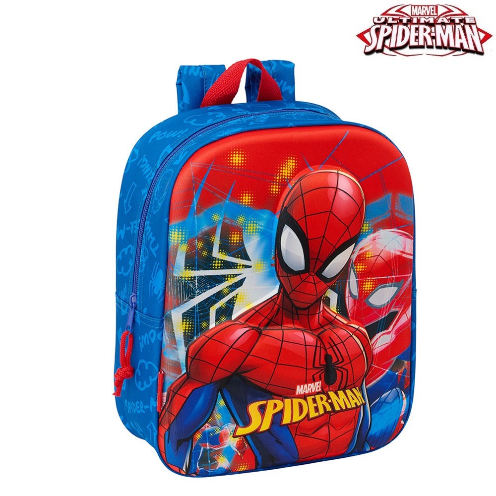 Rygsæk til børn Spiderman Amazing Strength 3D