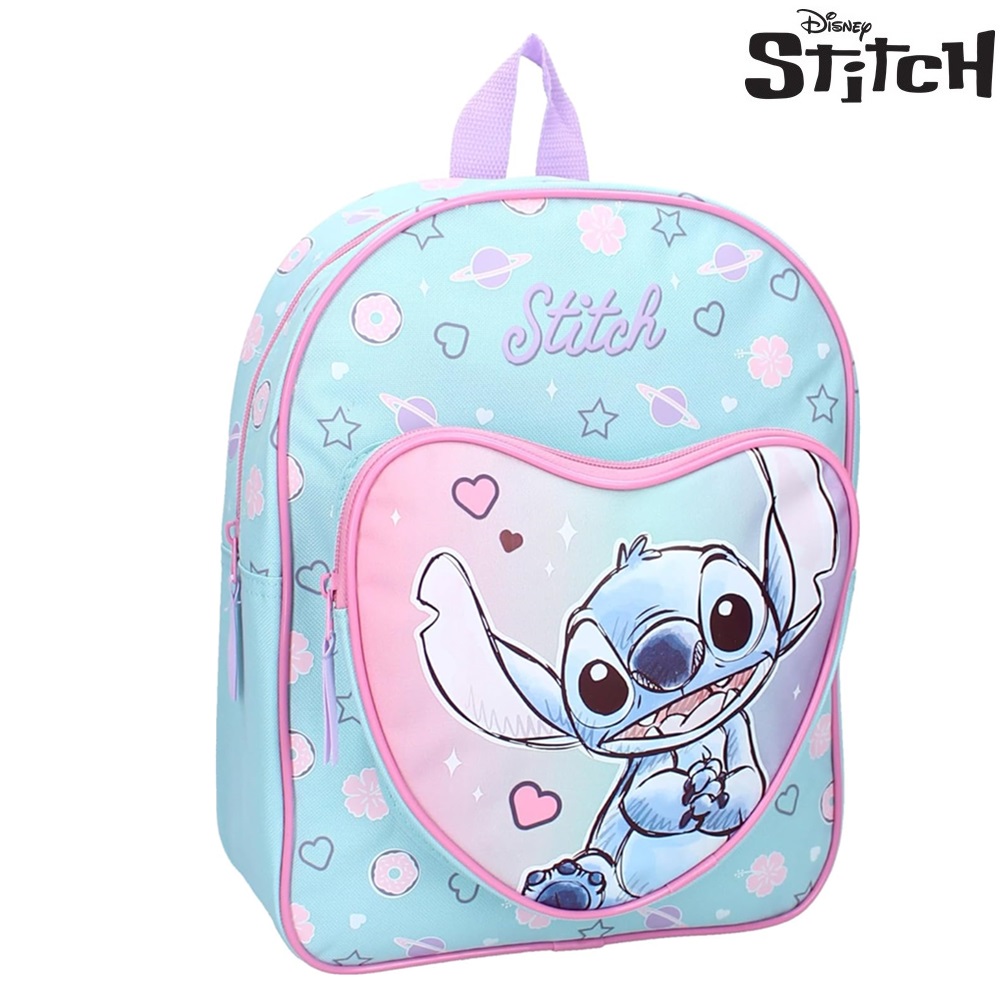 Rygsæk til børn Stich Hello Cutie Heart