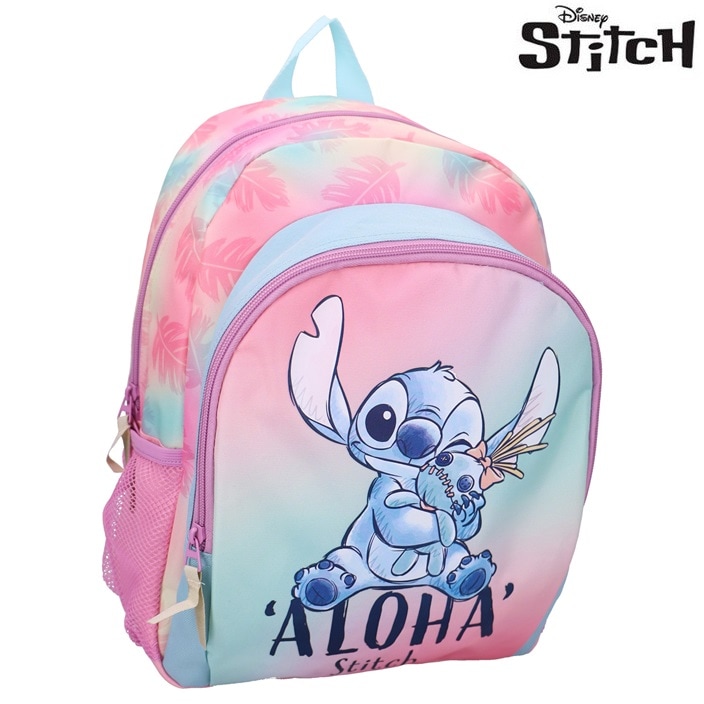 Rygsæk til børn Stitch Wild Energy Pink