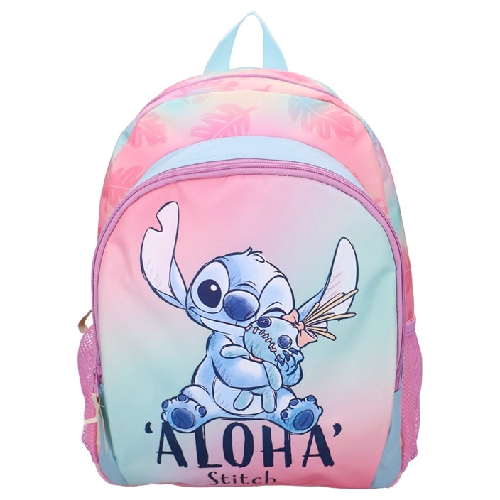 Rygsæk til børn Stitch Wild Energy Pink