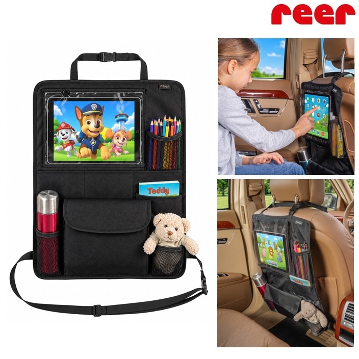 Tablet-holder til bil - Reer TravelKid Organizer Black