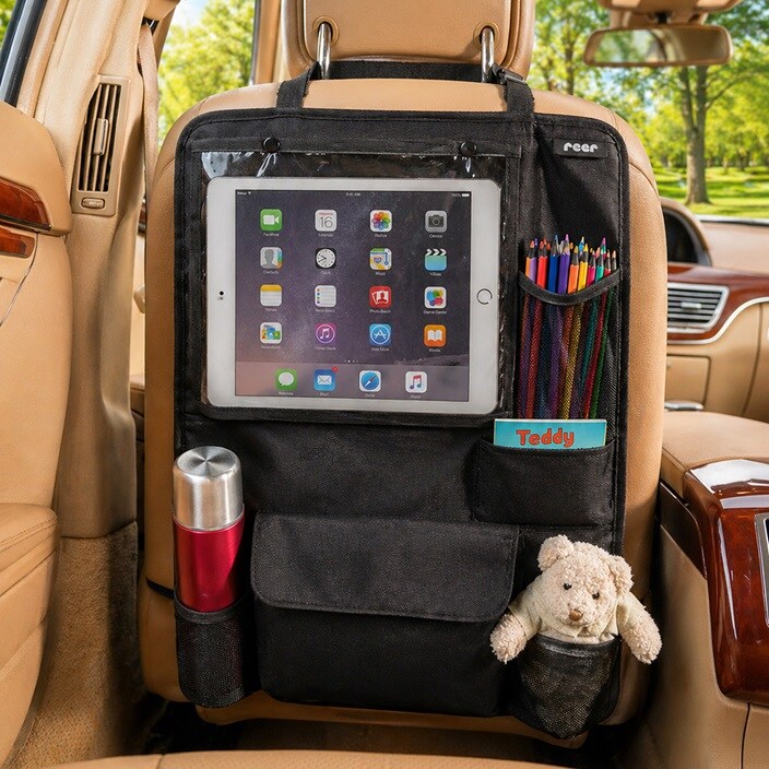 Tablet-holder til bil - Reer TravelKid Organizer Black
