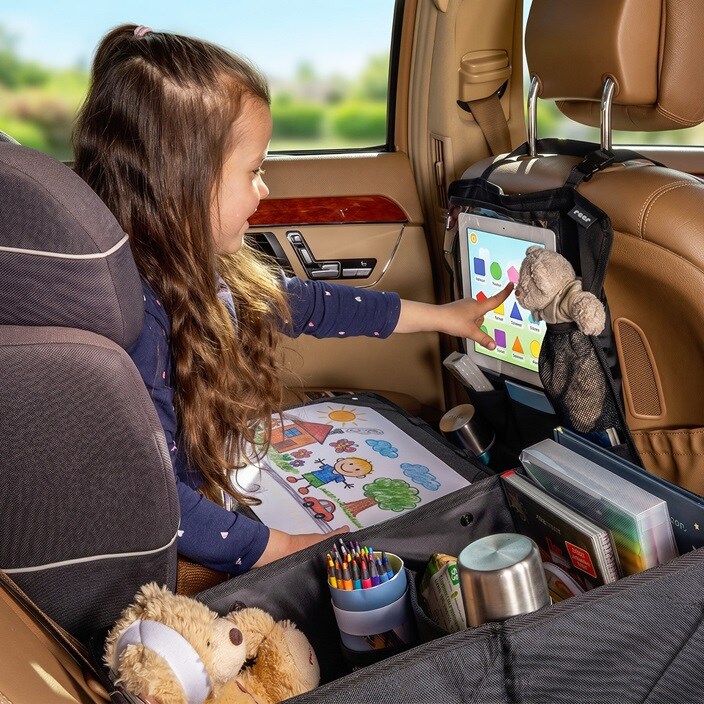 Tablet-holder til bil - Reer TravelKid Organizer Black