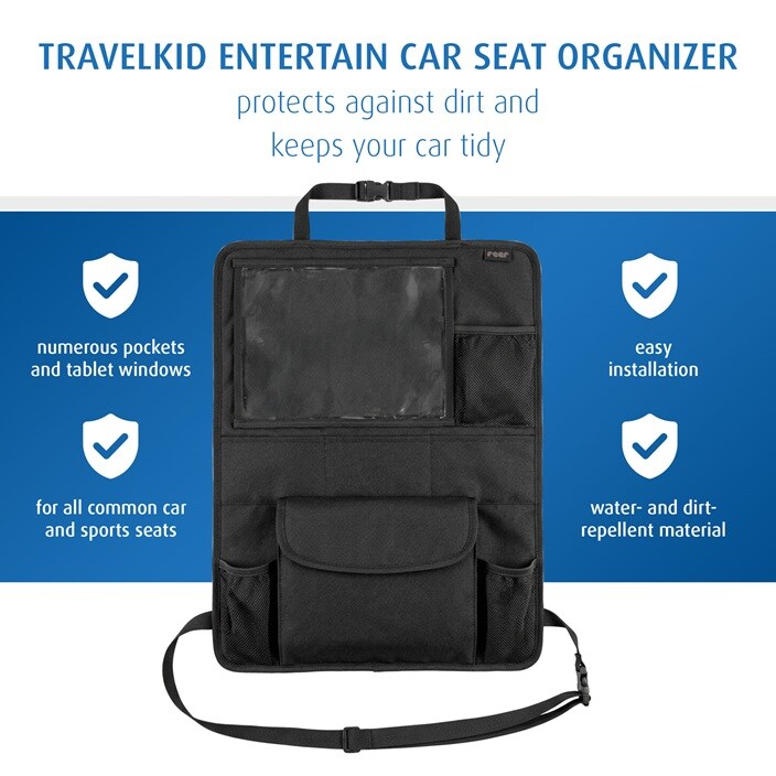Tablet-holder til bil - Reer TravelKid Organizer Black
