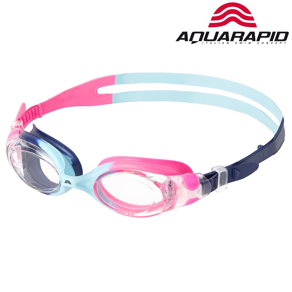 Svømmebriller til børn Aquarapid Whale Lyesrød