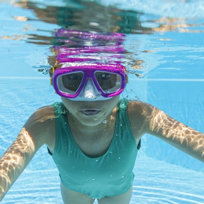 Svømmemaske til børn Bestway Aqua Champ Cerise
