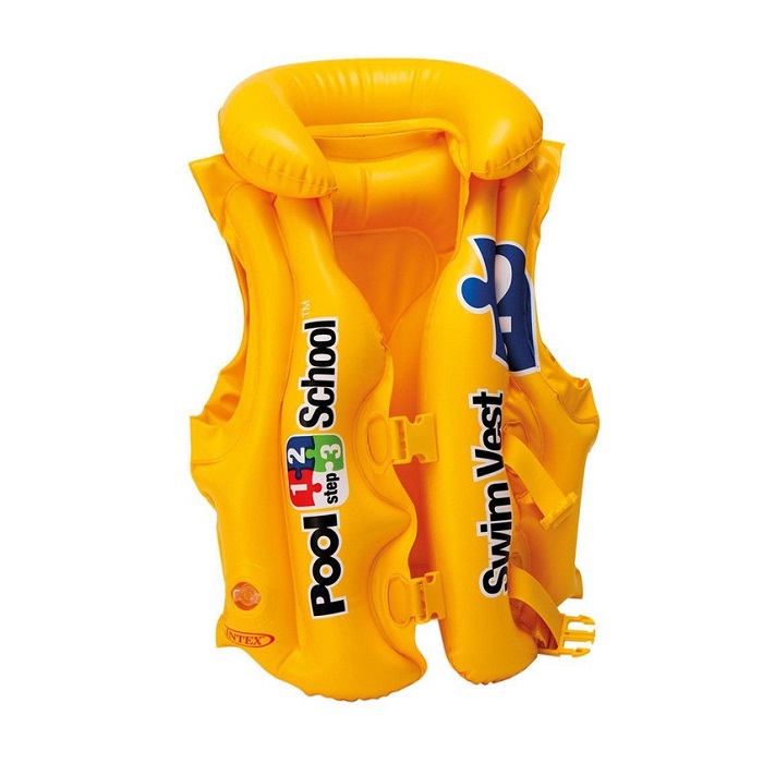 Svømmevest till børn Intex Pool School gul