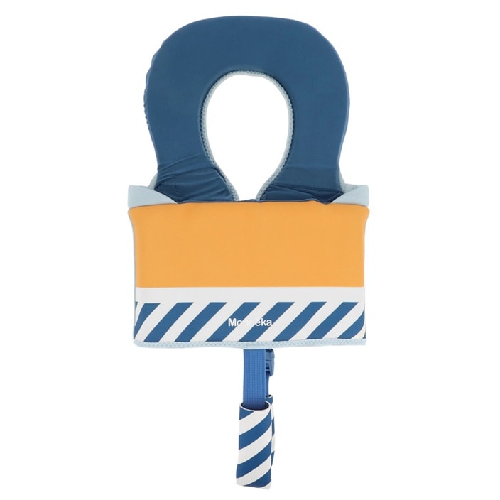 Svømmevest - Monnëka Learning Float Vest Blue Stripes