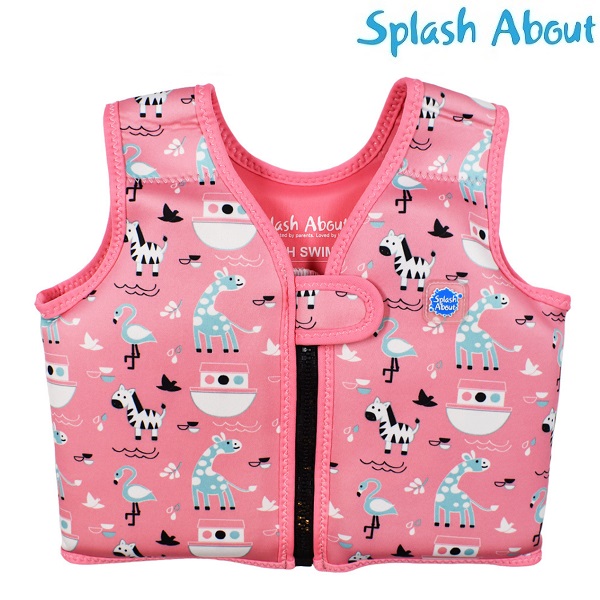Svømmevest til børn SplashAbout Pink Ark