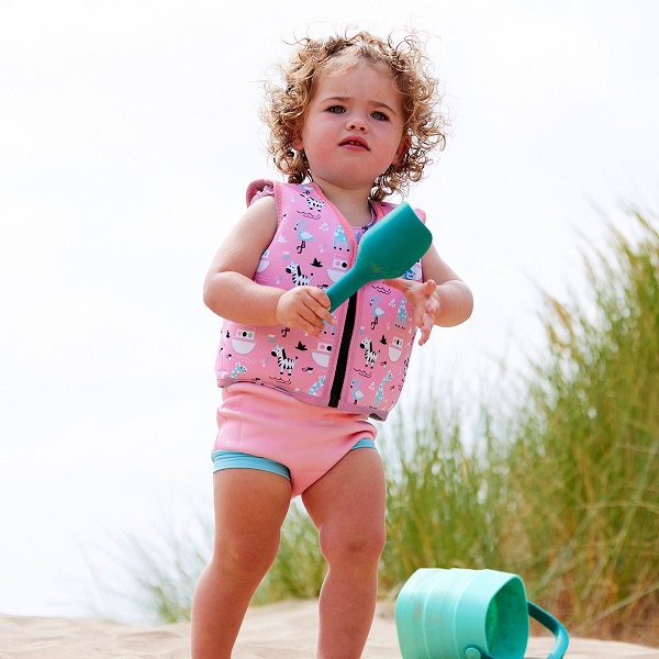 Svømmevest til børn SplashAbout Pink Ark