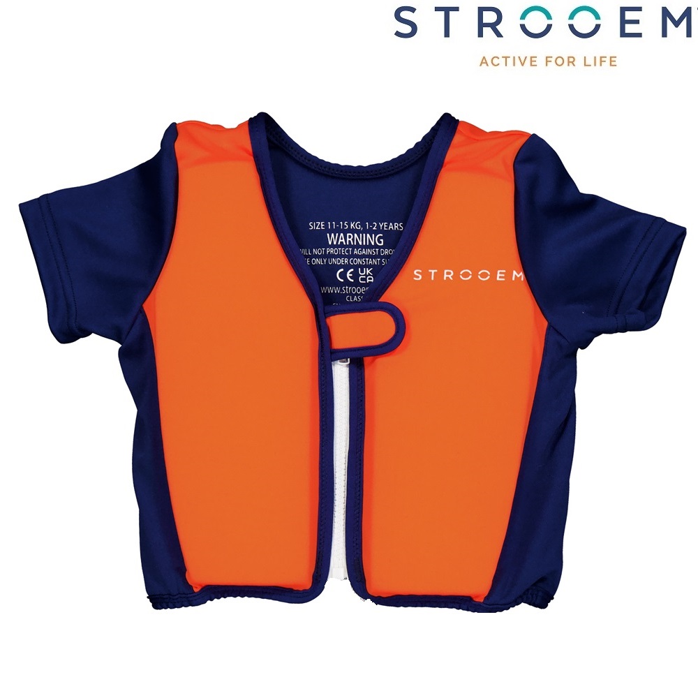 Svømmevest til børn Strooem Navy & Orange