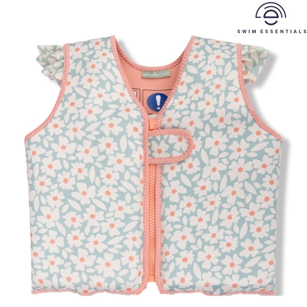 Svømmevest til børn Swim Essentials Green Flowers