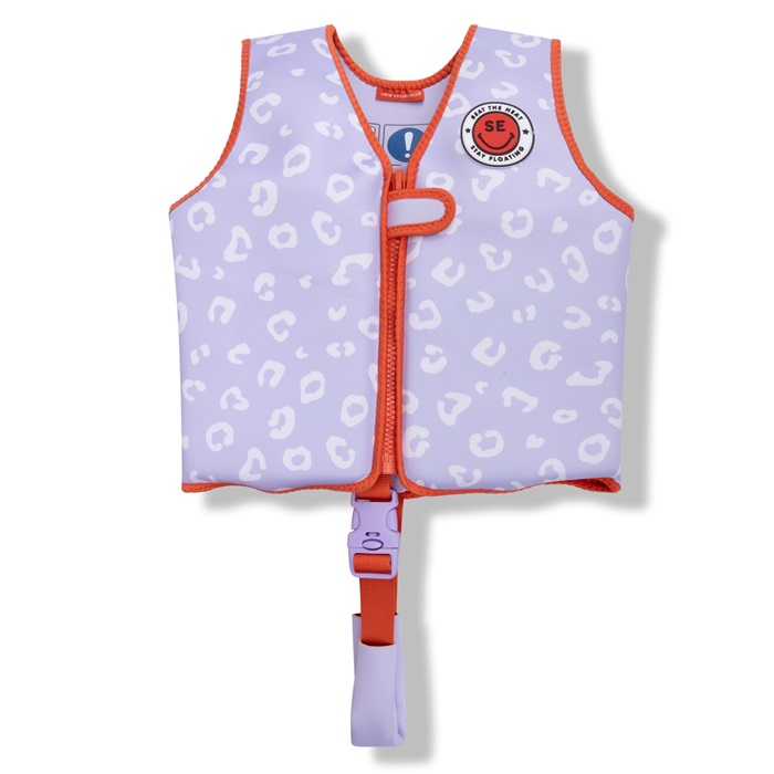 Svømmevest til børn Swim Essentials Lilac Leopard