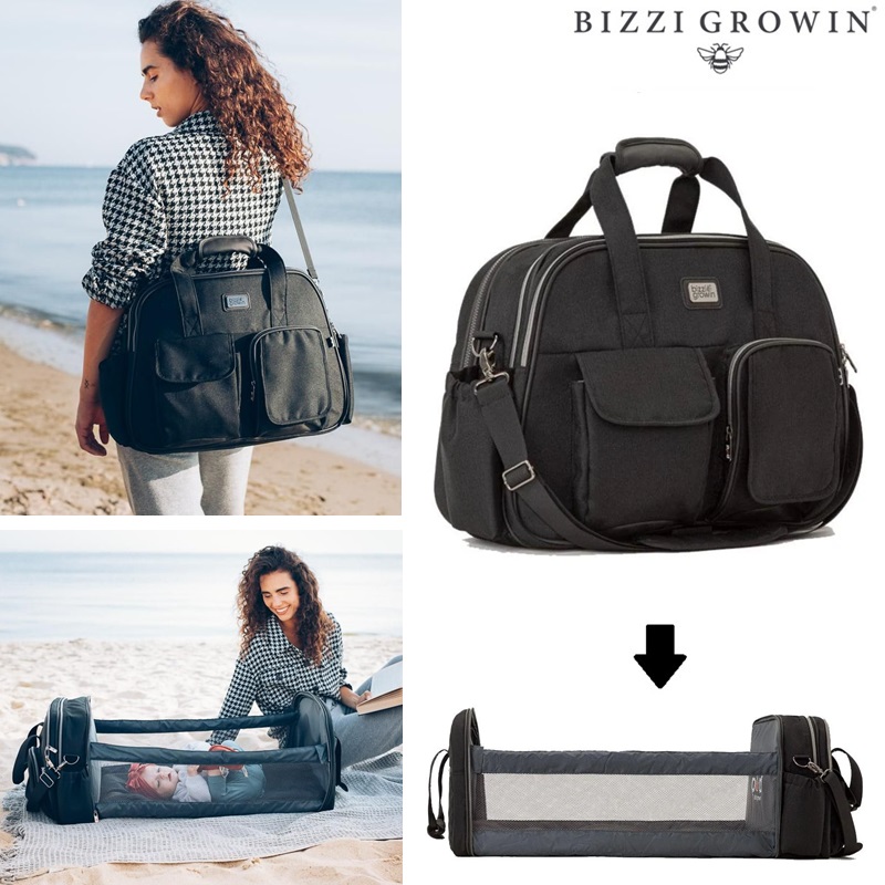 Pusletaske og rejseseng - Bizzi Growin POD Chelsea Black