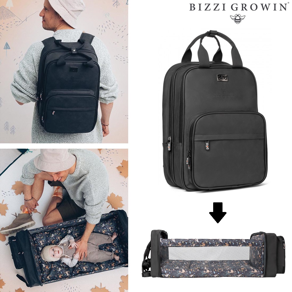 Pusletaske og rejseseng - Bizzi Growin RucPOD Black