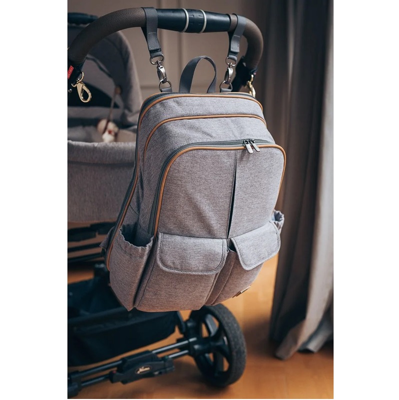 Pusletaske og rejseseng - Bizzi Growin RucPOD Windsor Grey