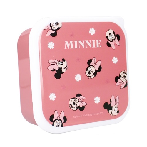 Sæt med madkasser og snackbokse Minnie Mouse Let's Eat