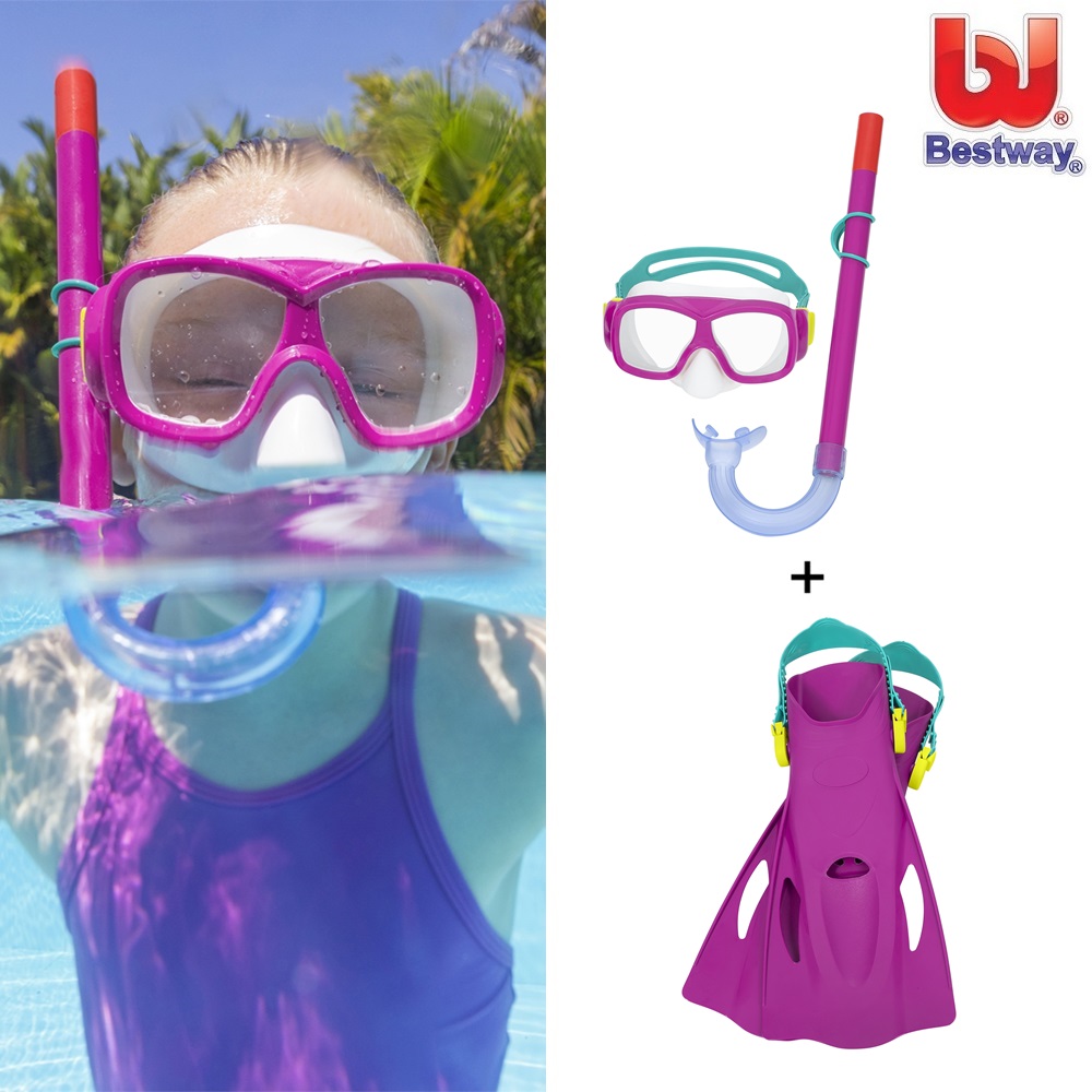 Snorkelsæt til børn – Bestway Burst Essential Cerise