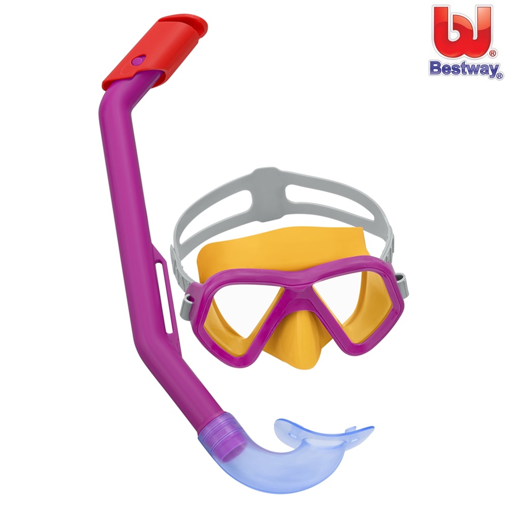 Svømmemask og snorkler til børn Bestway Dominator Cerise