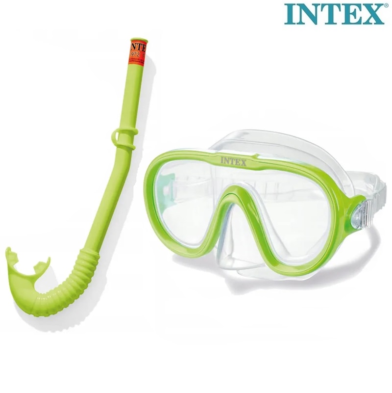 Snorkelsæt til børn Intex Adventure Green