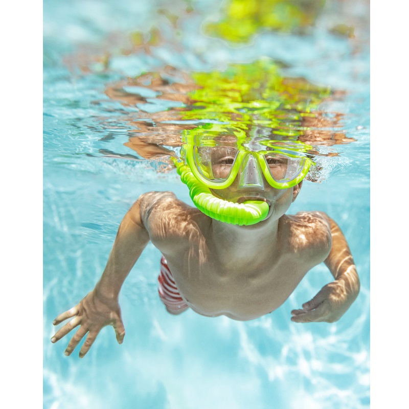 Snorkelsæt til børn Intex Adventure Green