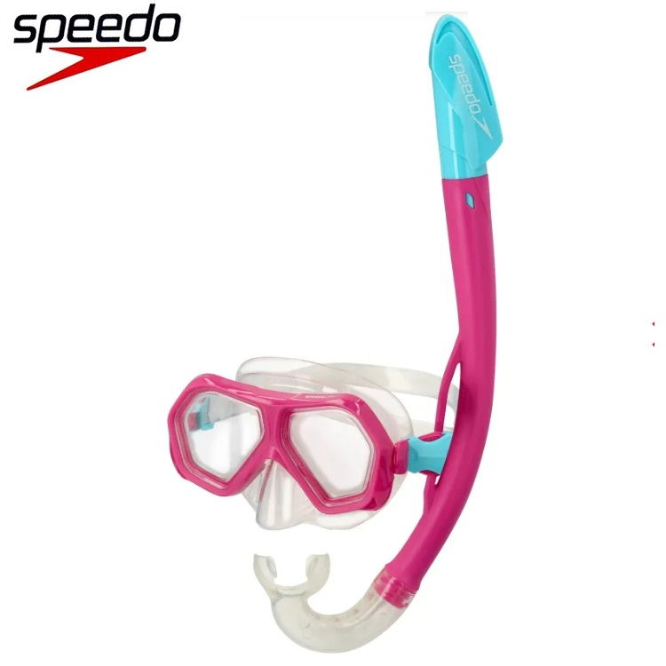 Svømmemaske med snorkel til børn Speedo Cerise