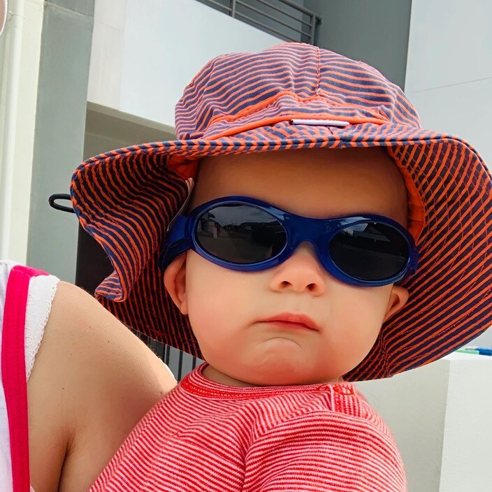Solbriller til baby - Baby Banz Blue