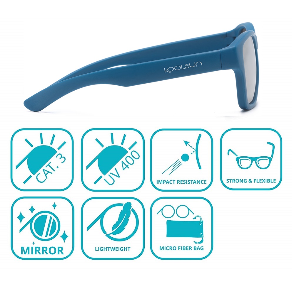 Solbriller til børn - Koolsun Aspen Deep Water