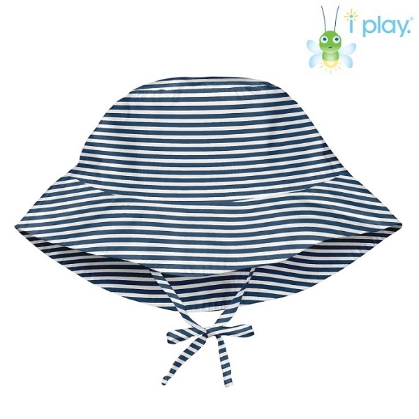 Uv solhat til børn Iplay Navy Pinstripe blå