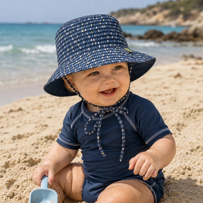Solhat til børn - Lässig Spotted Bucket Hat