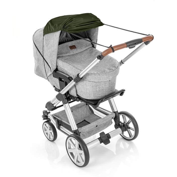 Solsejl til barnevogn - Reer ShineSafe Forest Green