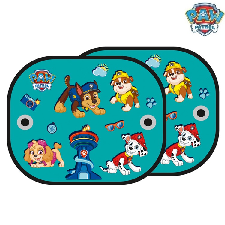Solskærm til bil Paw Patrol Green