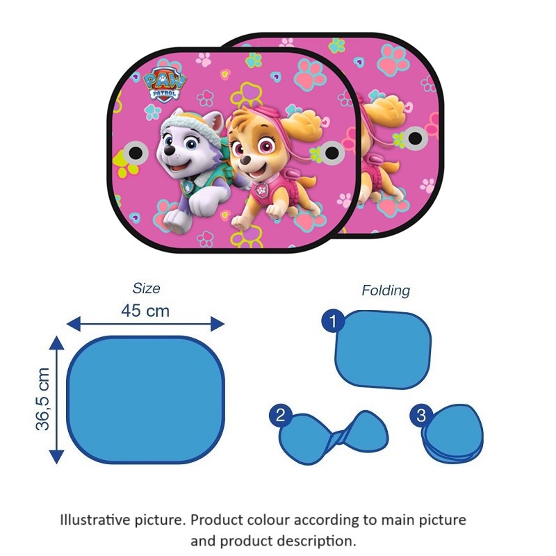 Solskærm til bil Paw Patrol Pink