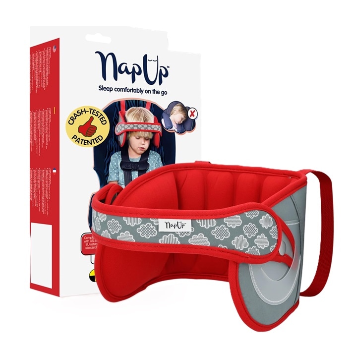 Hovedstøtte og sovestøtte til børn i autostole Napup Red
