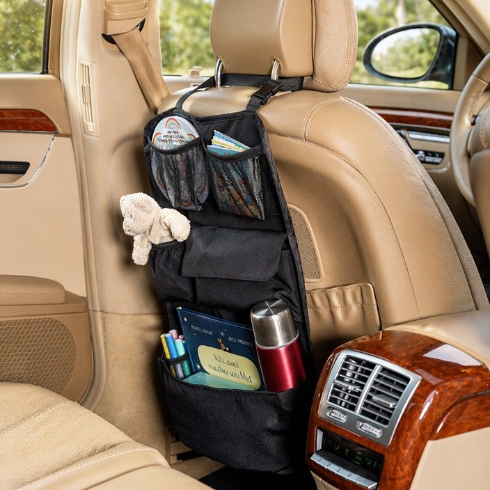 Organizer til bagsæde - Reer TravelKid Tidy Black