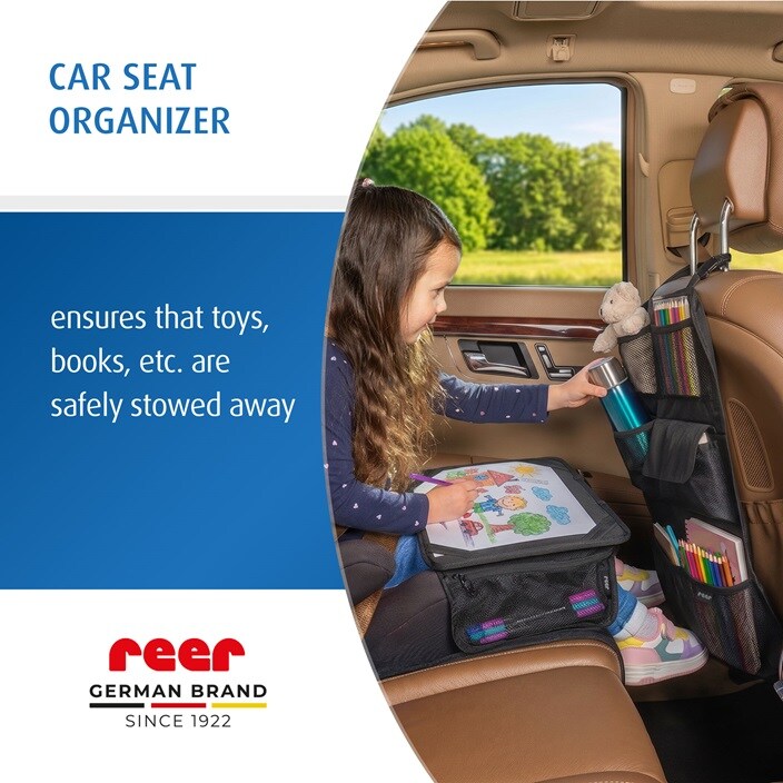 Organizer til bagsæde - Reer TravelKid Tidy Black