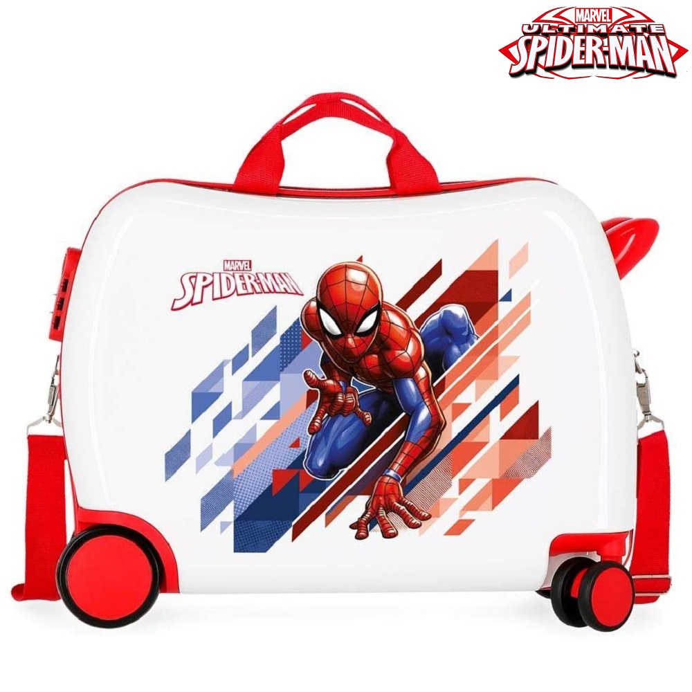 Kuffert til børn Spiderman Marvel White