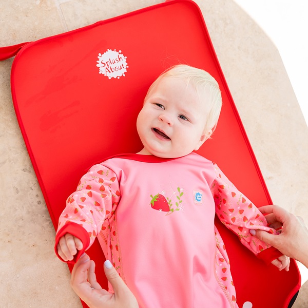 Foret våddragt til børn og babyer SplashAbout Warm In One Strawberry Field