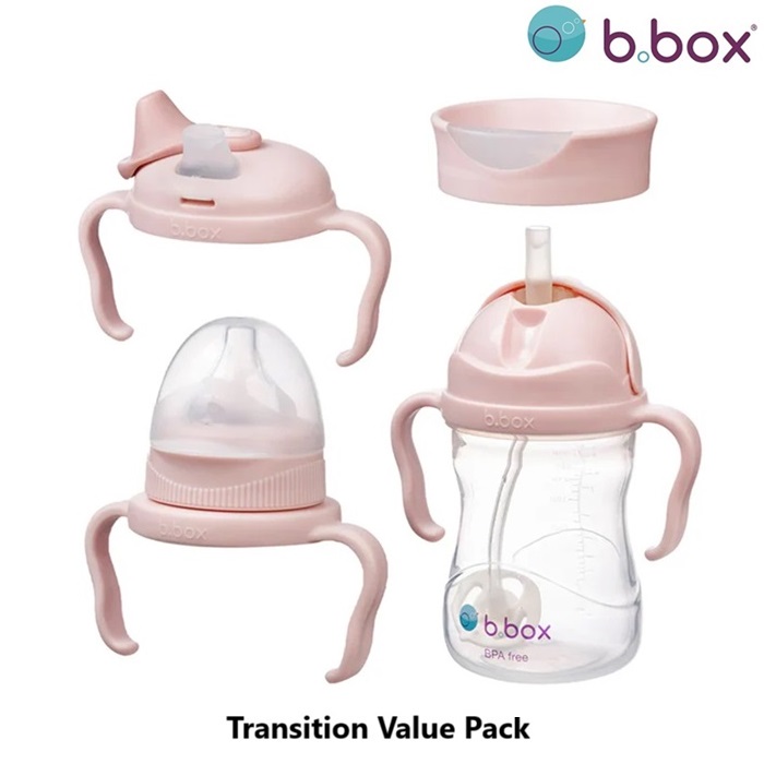 Drikkedunk til baby og børn B.box Transition Value Pack Blush