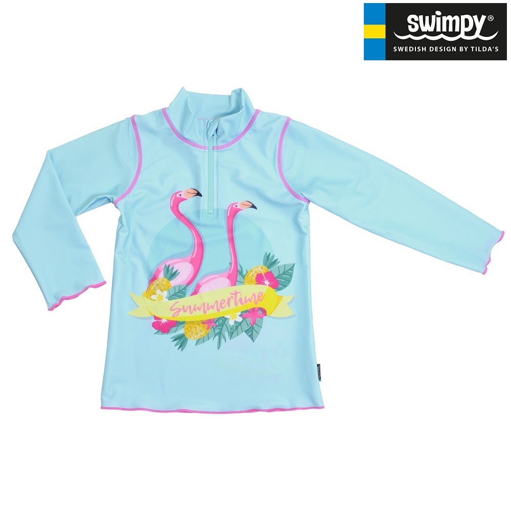UV-trøje til børn Swimpy Flamingo