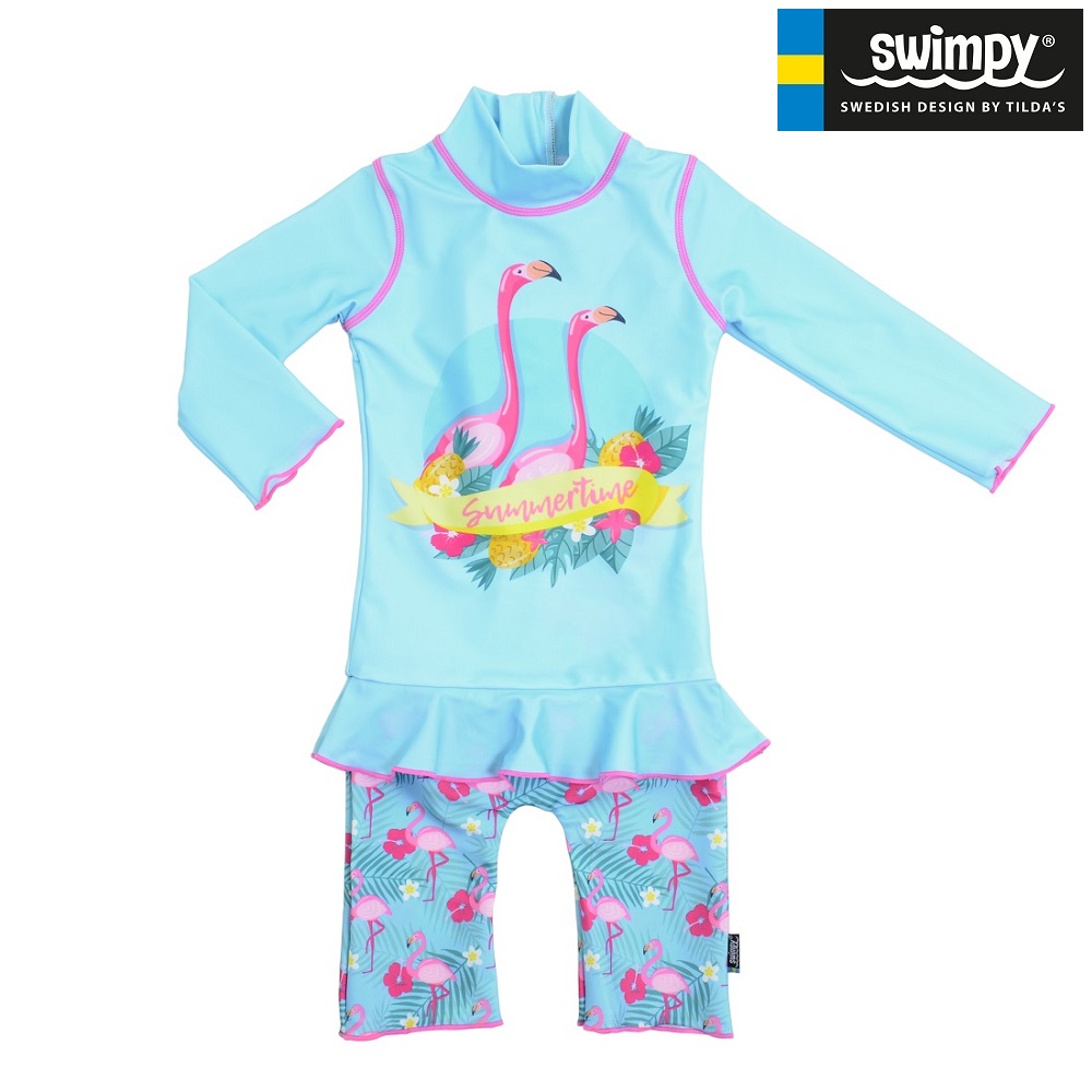 UV-dragt til børn Swimpy Flamingo