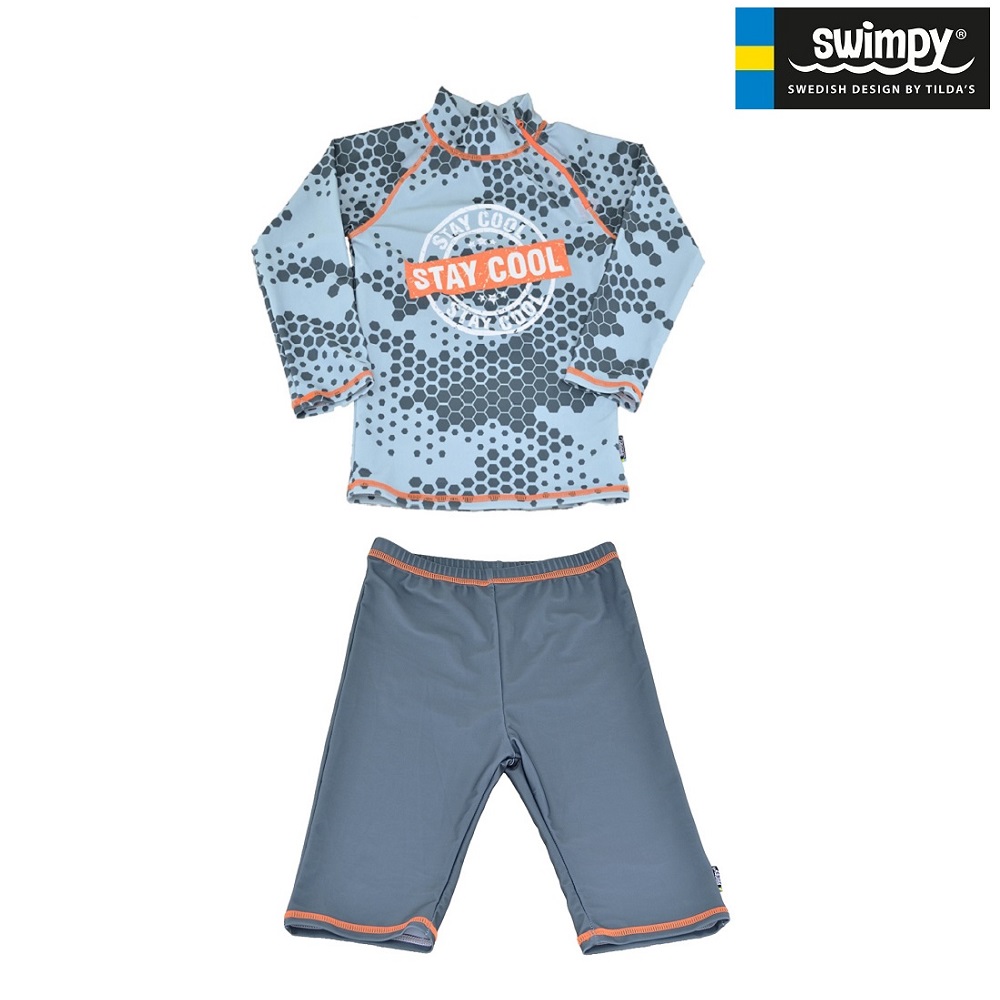 Sæt med UV-trøje og UV-shorts til børn Swimpy Stay Cool