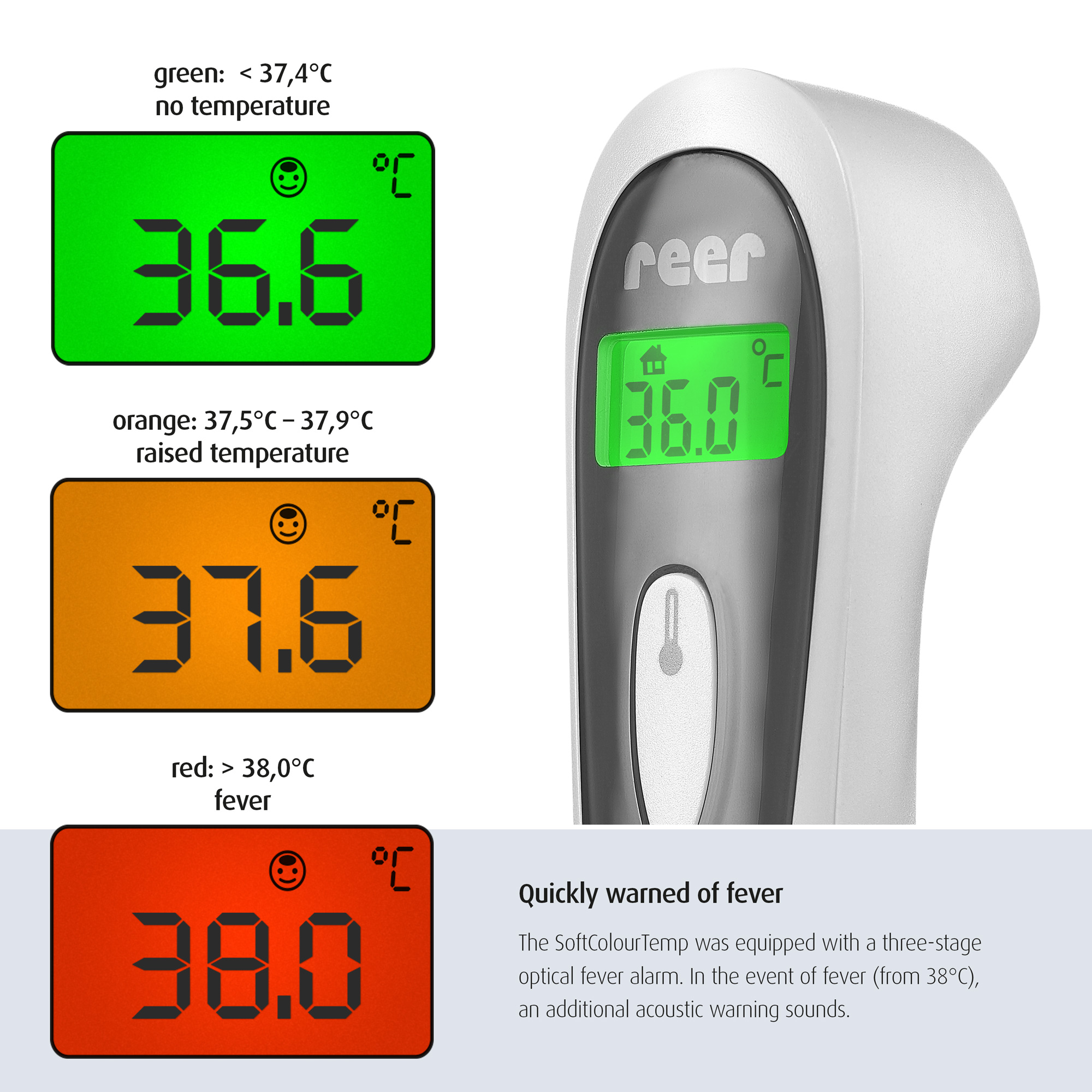 Termometer børn Reer ColourSoftTemp