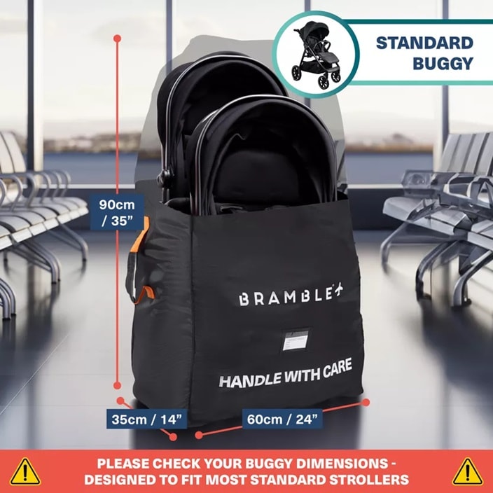 Transporttaske til barnevogn - Bramble Stroller Bag Grey
